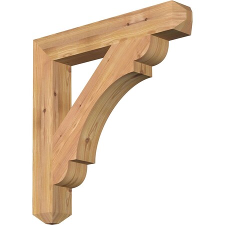 Ekena Millwork Olympic Craftsman Smooth Bracket, Western Red Cedar, 3 1/2"W x 24"D x 24"H BKT04X24X24OLY04SWR